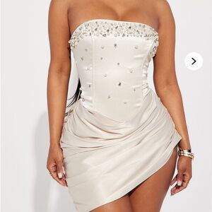 Lady Ariel satin mini dress size small